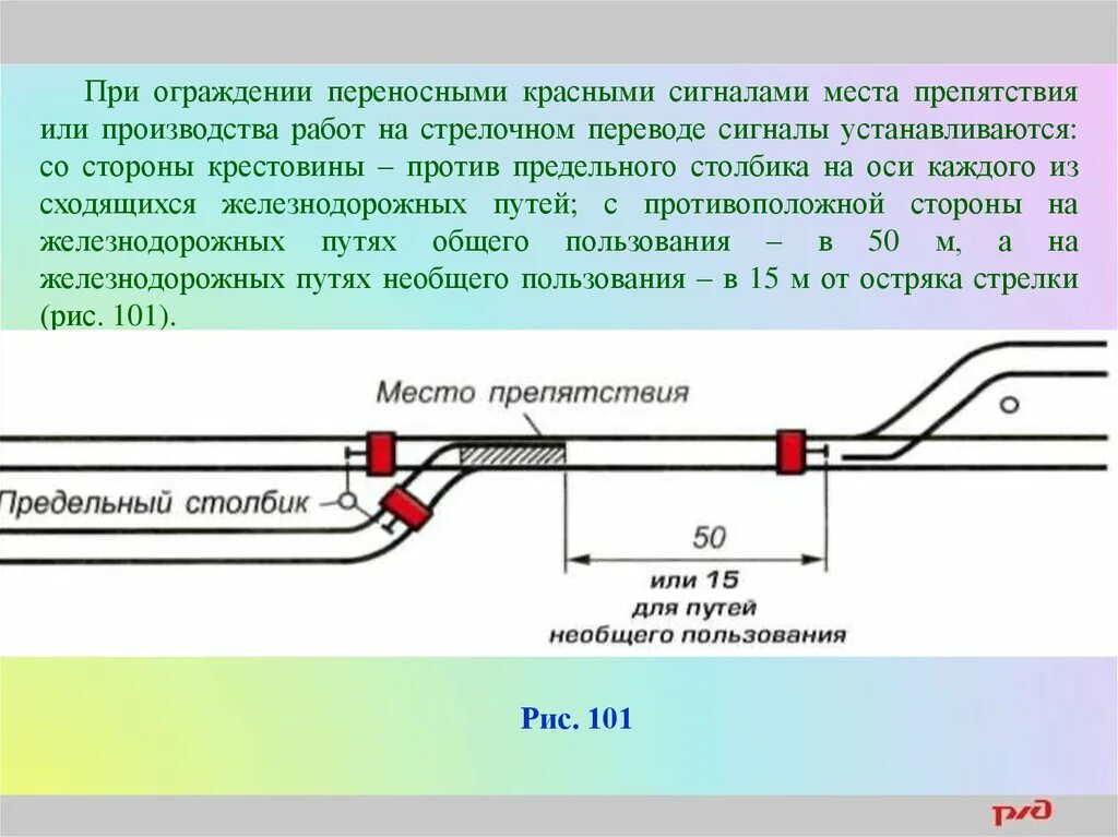 Ограждение места работ на стрелочном переводе. Схема ограждения места работ на стрелочном переводе. Ограждение места препятствия на стрелочном переводе. Производство работ стрелочных переводов.