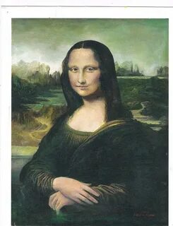 The mona lisa paint