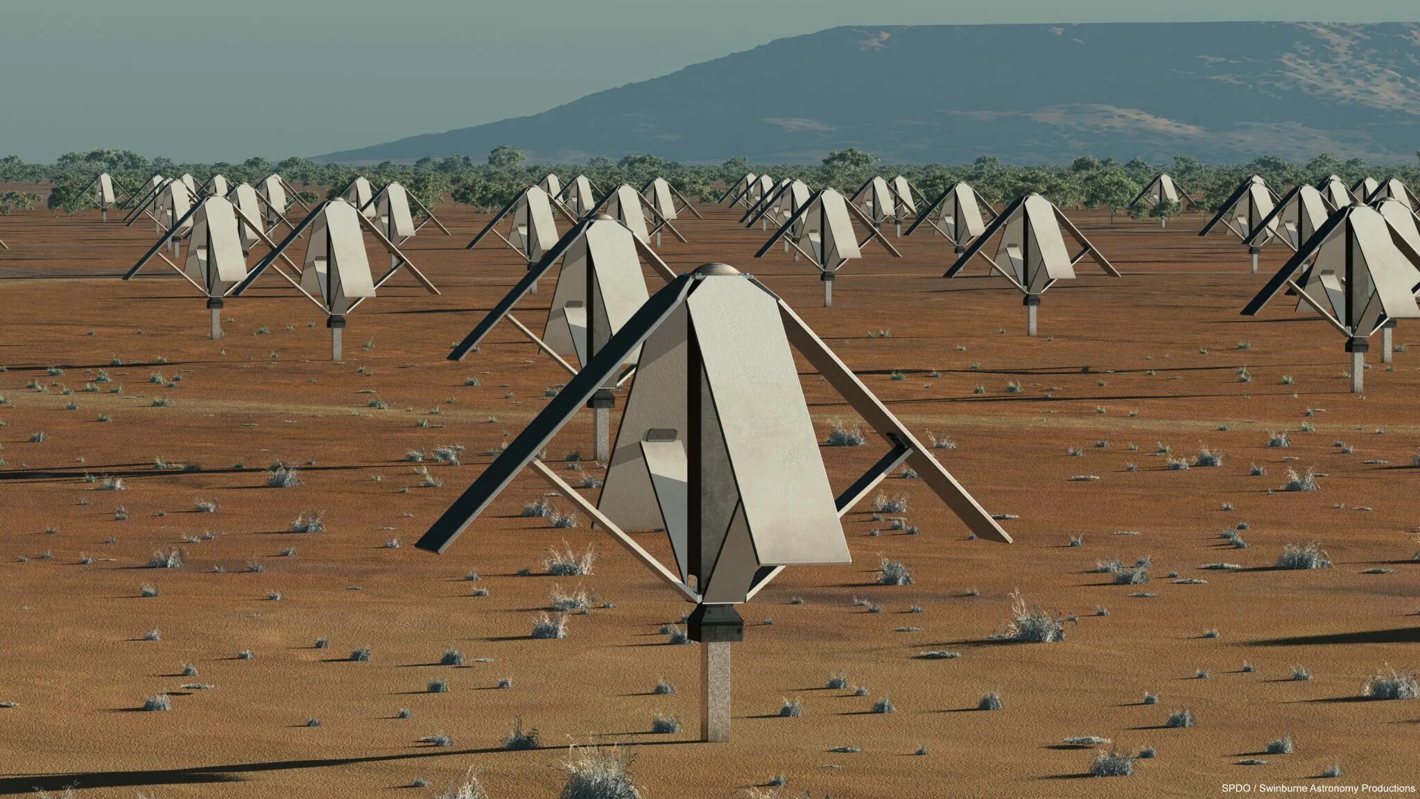 Радиотелескоп Square kilometre array. Телескоп будущего. Конформные антенны. Открытая наука открытое поле. Supports array