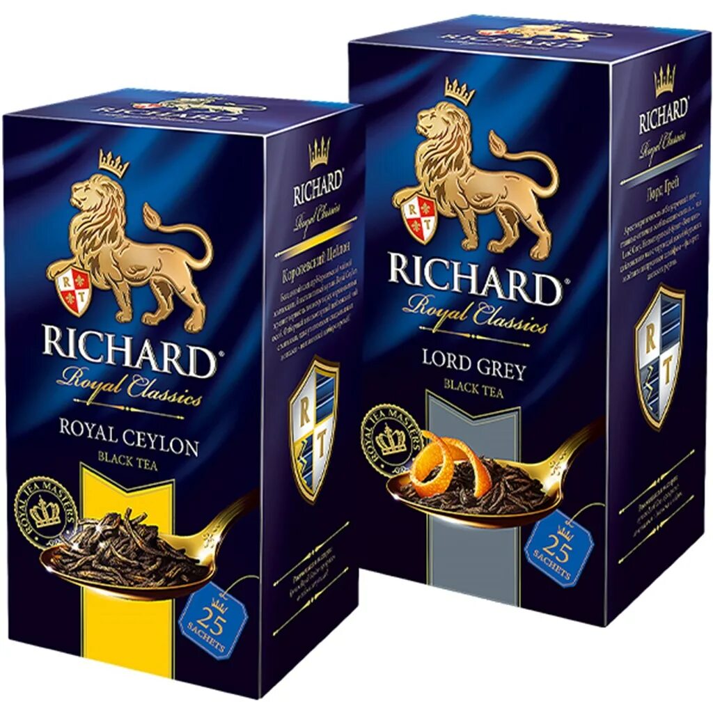Чай "Richard" 25пак 50г.. Чай richard купить