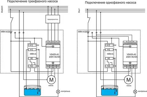 Схема подключения циркуляционного насоса к электросети