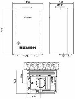 Navien котел размеры