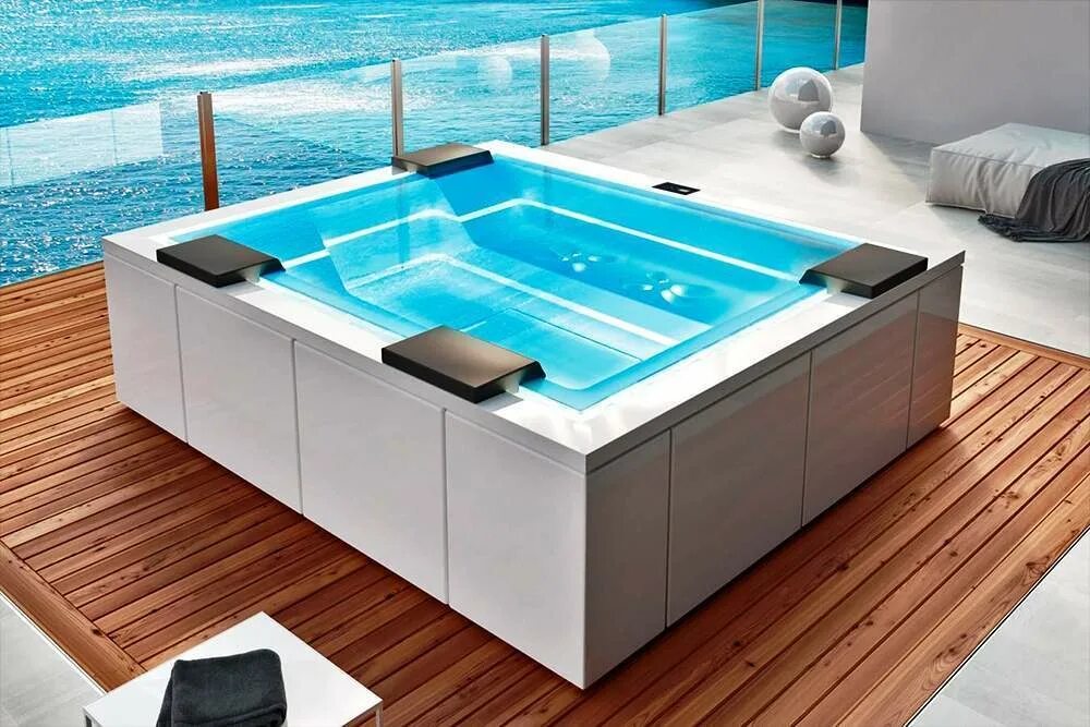 Стационарная ванна. Gruppo Treesse Zen Spa 280 х 235. Спа бассейн Jacuzzi. Pool Spa джакузи. Джакузи Treesse.