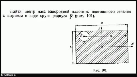 Масса пластины интеграл