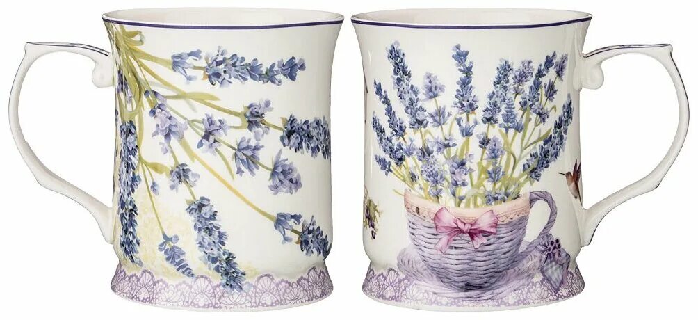 чашка с лавандой. костяной фарфор лаванда. кружки лаванда. посуда lefard лаванда. кружки лаванда.