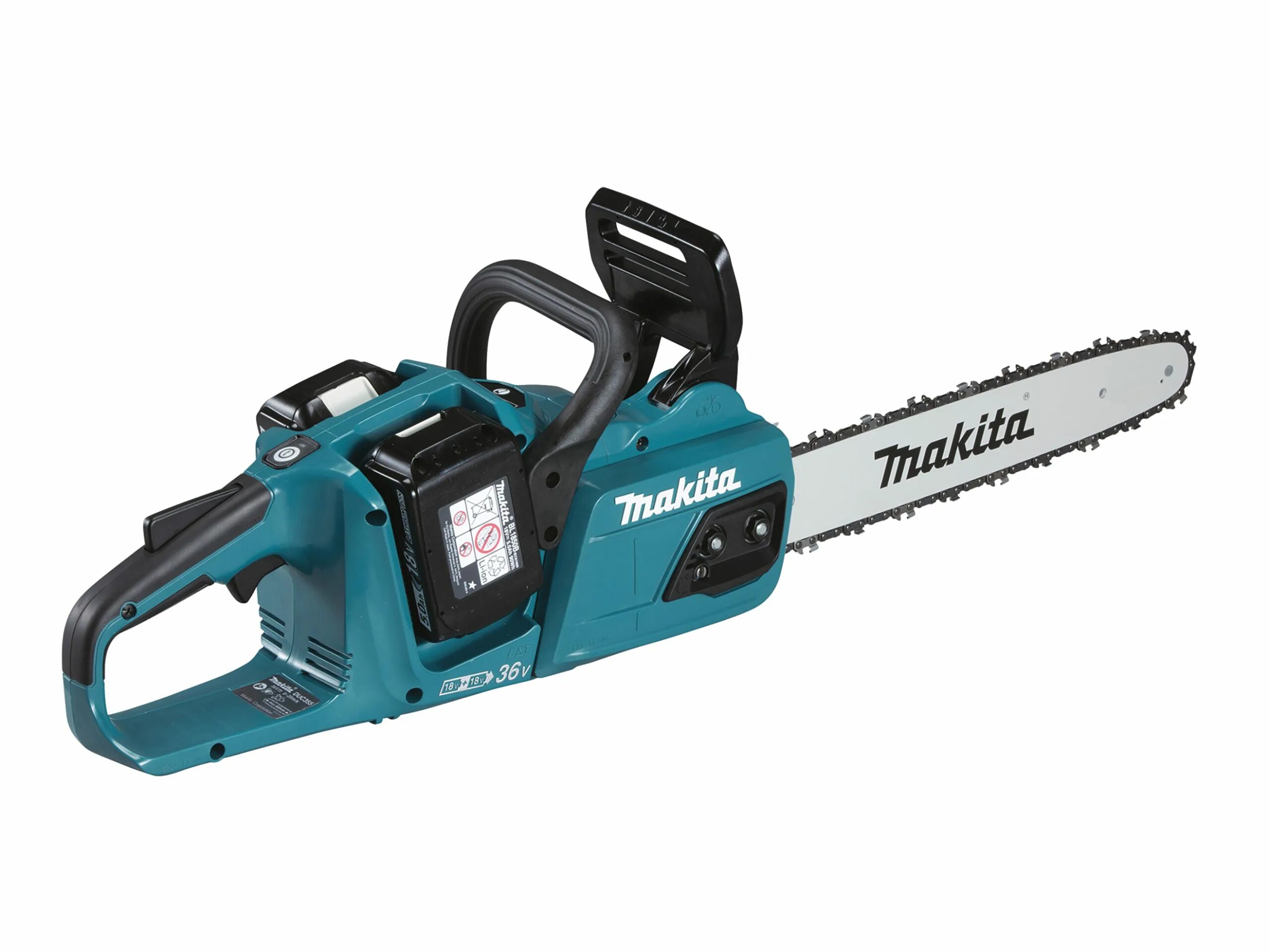 Пила цепная аккумуляторная Makita duc353z. Makita пила цепная duc303z. Аккумуляторная цепная пила Макита 36 вольт. Цепная аккумуляторная пила Макита duc353z 2 аккумулятора.