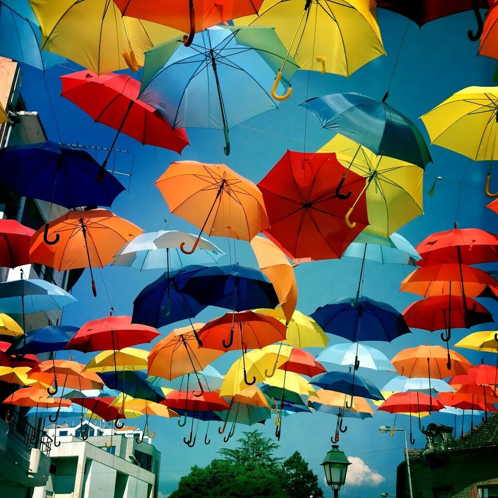 Разноцветные зонтики. Разноцветный зонт. Красивые зонтики. Яркий зонт.