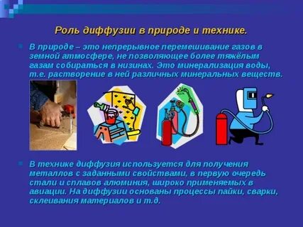 Примеры полезной и вредной диффузии
