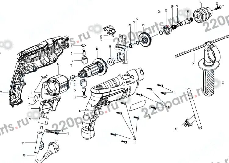 Дрель интерскол схема. Дрель интерскол ду-22/1200эрп схема. шпиндель для дрели ударной интерскол ду-13/580эр (с 10.04.2012), ду-580эр. скоба направляющая ударной дрели интерскол.