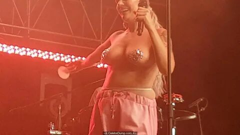 Tove Lo topless at Compilation live, LA Pride - June 11, 2018.