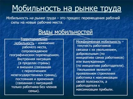 Географическая мобильность
