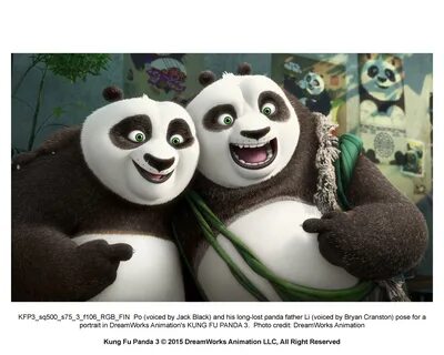 Jack Black and Bryan Cranston in Kung Fu Panda 3 (2016). 