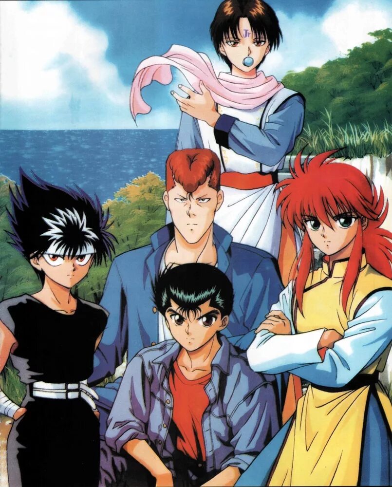 юю хакушо. буйство духа. Yuu yuu hakusho kurama. отчёт о буйстве духов аниме. Yuu yuu hakusho аниме.