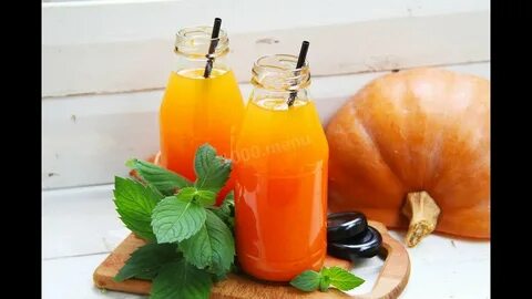 Сок из тыквы на зиму с морковью