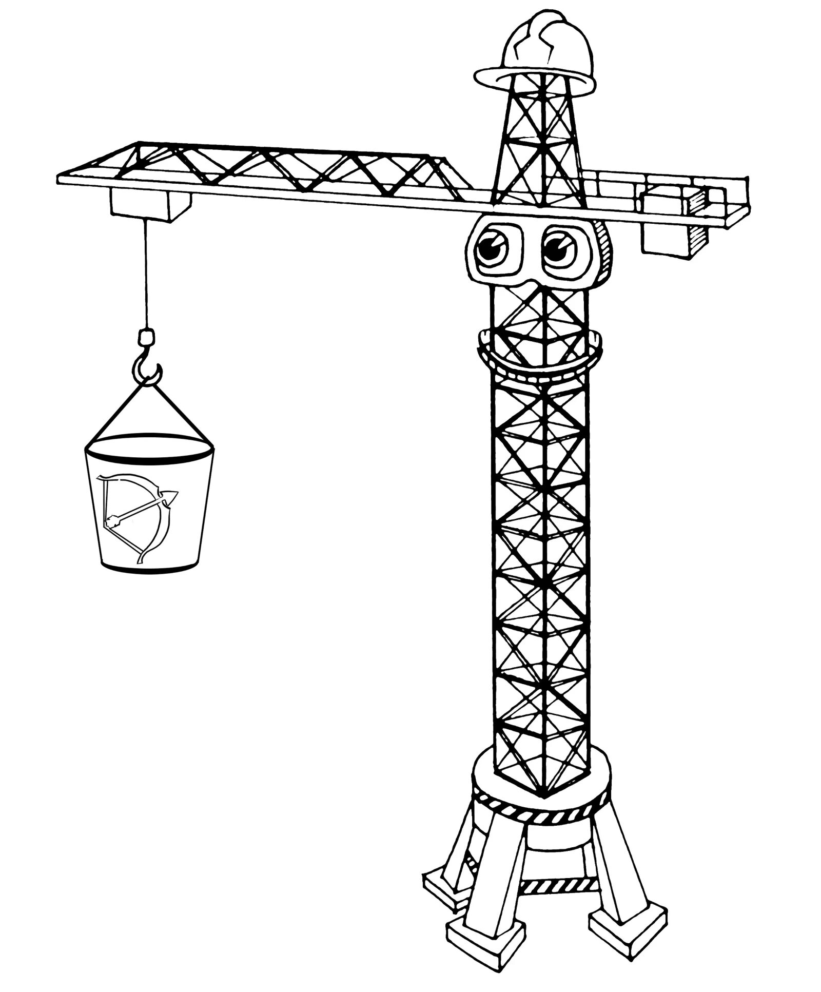 Подъемный кран раскраска. Подъемный кран раскраска для детей. Строительный кран раскраска. Башенный кран раскраска.