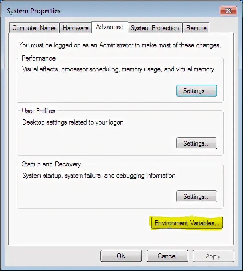 Cmd environment variables