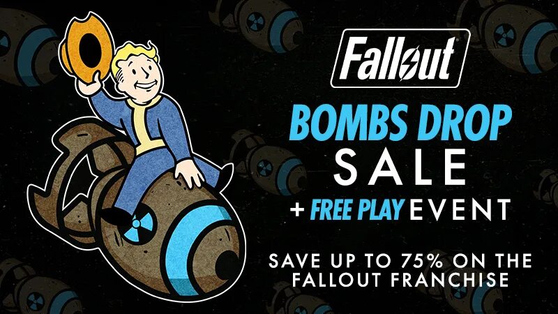 Fallout Bomb. Вызов бомбы фоллаут. Bombs Drop sale игра. Надпись бомба.