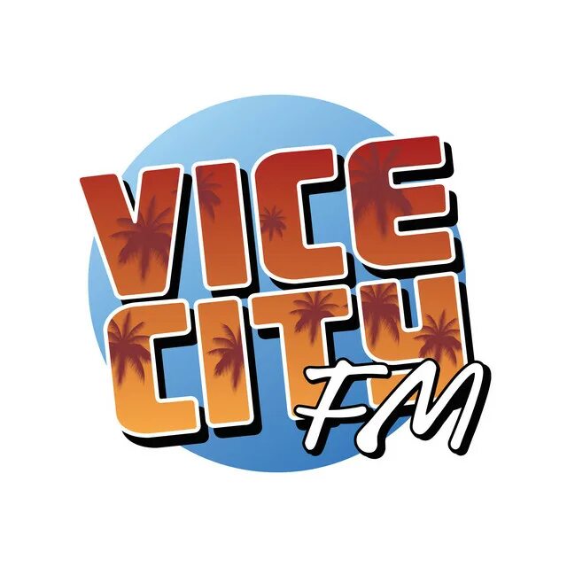 Радио гта вайс сити. Vice City Radio. Логотип вай Сити. Vice City шрифт. Радио ГТА 3.