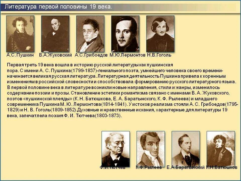 Литература писатели поэты. Литература в 1 половине 19 века в России авторы. Писатели и поэты литературы 19 века первой половины. Произведения литературы 1 половины 19 века в России. Литература первой половины 19 века.