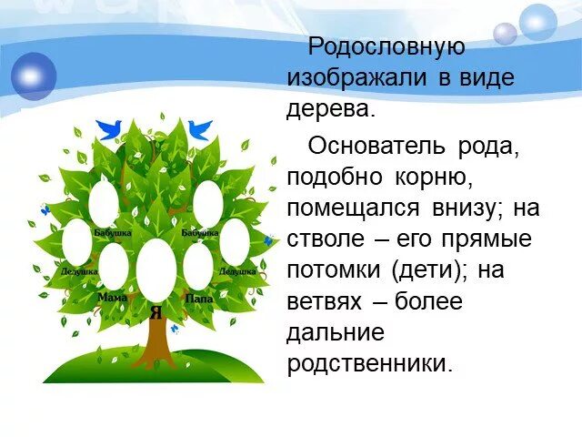 Образец проекта родословная 2 класс окружающий Презентация "Моя родословная" 2 класс окружающий мир-как сделать