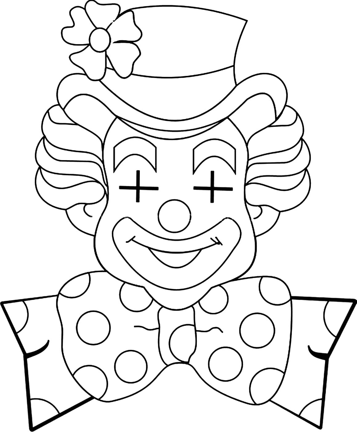 улыбка клоуна шаблон для вырезания. лицо клоуна для аппликации. лицо клоуна для аппликации. улыбка клоуна шаблон для вырезания. клоун раскраска для детей.