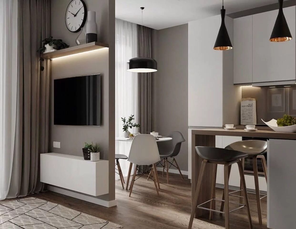 Pin on Квартира-студия Small apartment interior, Apartment interior, Home room d