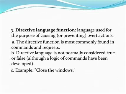 His functions are