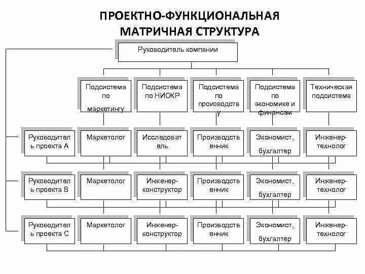 Принципы матричных организационных структур