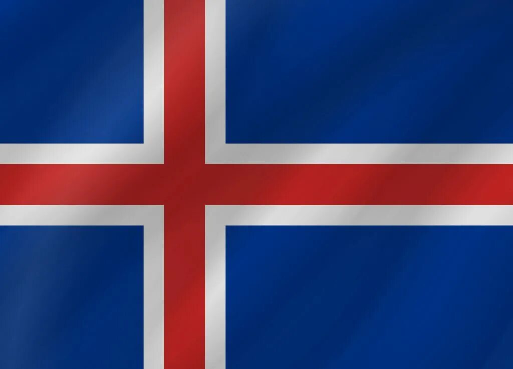 Как выглядит флаг исландии