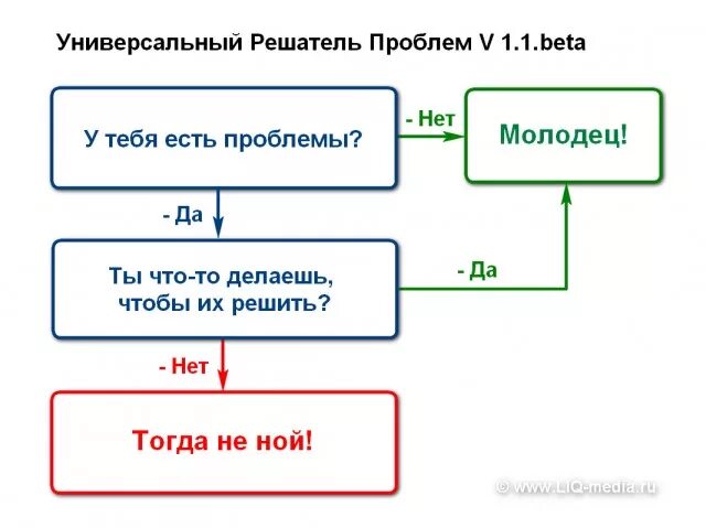 Не может решить что ему делать