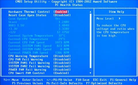 Cmos setup utility