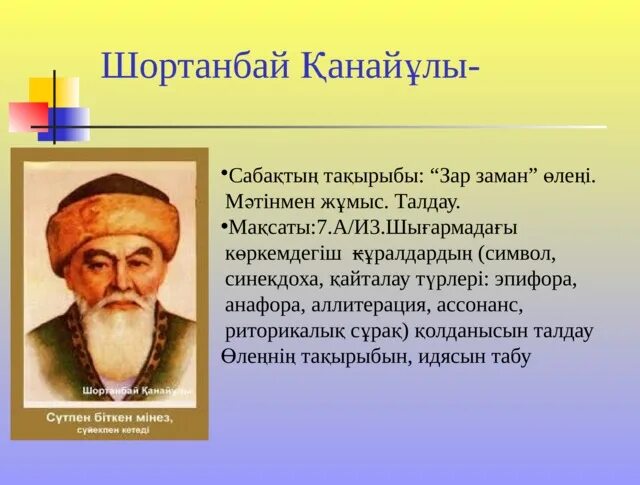 Представители зар заман. Шортанбай. Зар заман презентация. Ш. Қанайұлы. Зар заман Автор.