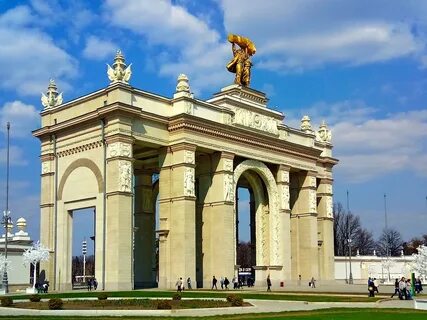 Арка входа вднх