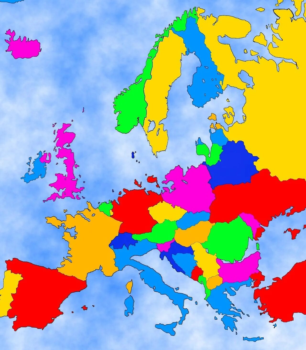 Europe of the mapping. Europe map. карта - европа. карта европы красивая.