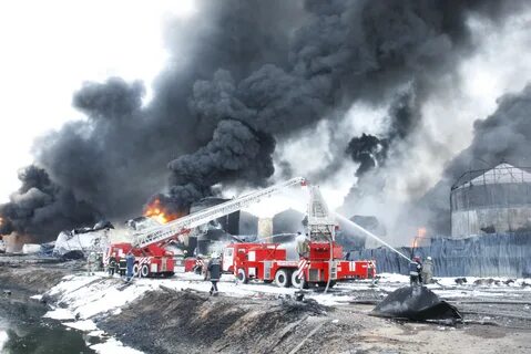 Пожар нефтебазы в пермском крае