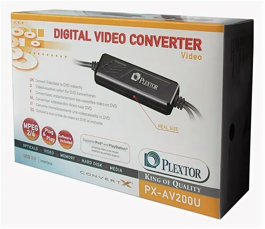 Plextor CONVERTX px-m402u. Видеоконвертер-переходник Plextor CONVERTX model px-m402u. Av cc