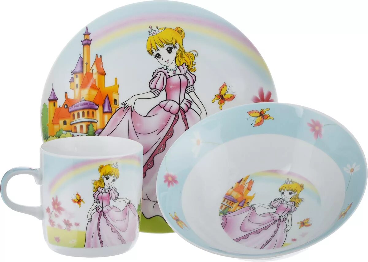 Ленарди lenardi посуда. Детский набор 3пр 1113409. Набор посуды 3 предмета. Детская посуда 2480339. Детский набор посуды.