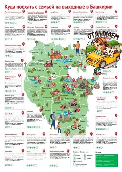 2024 год семьи в башкортостане. Куда поехать с семьей на выходные в Башкирии карта. Куда можно съездить с семьей. Куда поехать на выходные в Башкирии. Туристическая карта Башкирии.