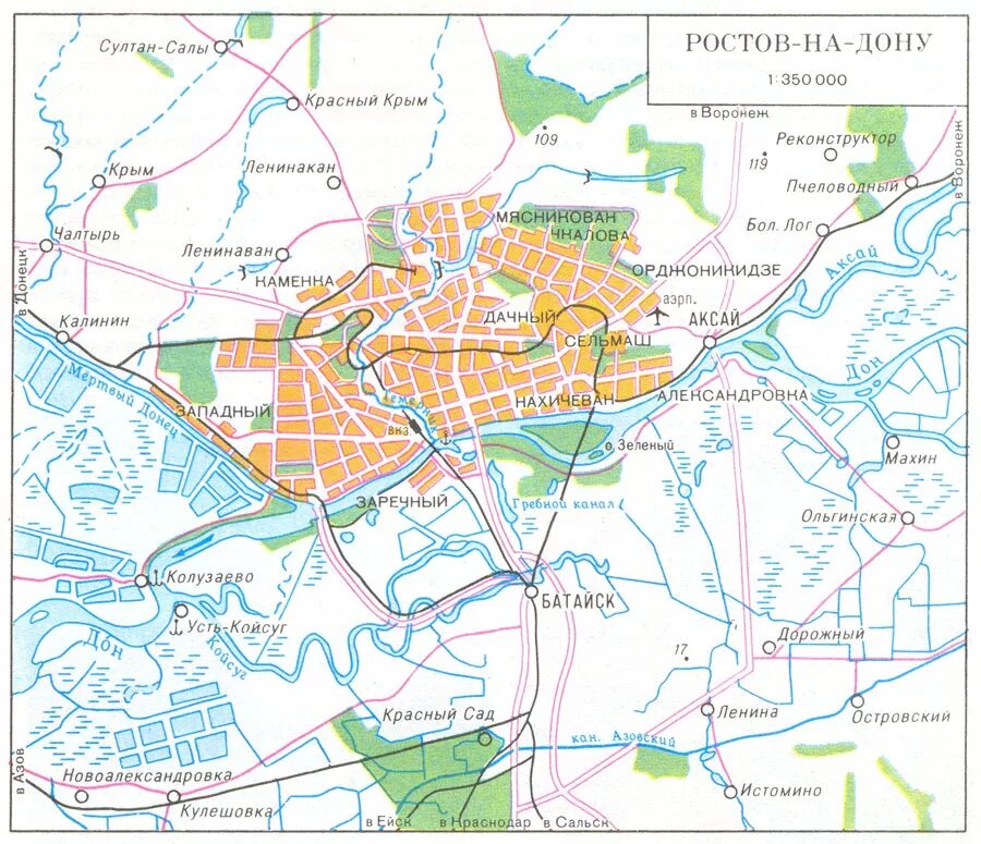 Два ростова на карте