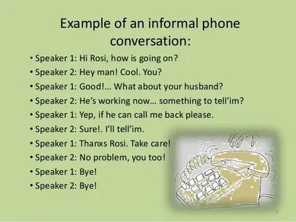 Conversation examples