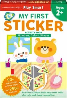 Play Smart MY FIRST STICKER Numbers, Colors, Shapes: For Ages 2+.