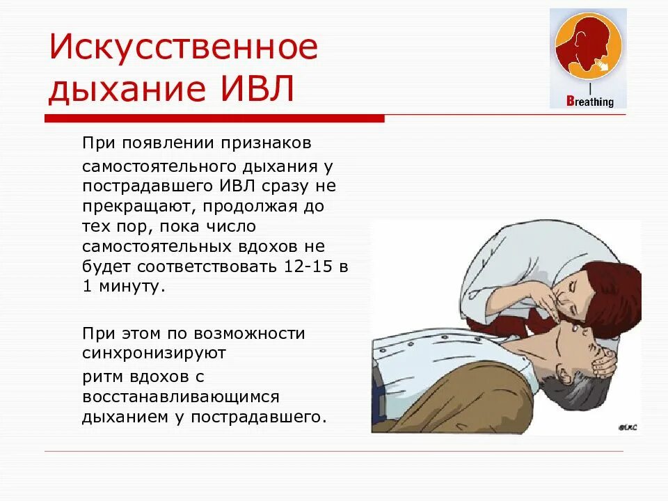 Частота проведения искусственного дыхания в минуту