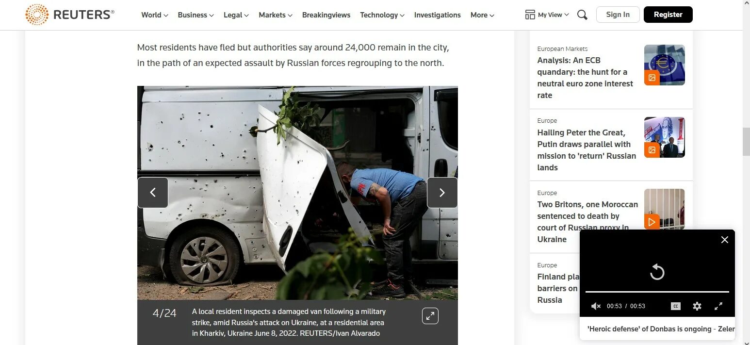 Подоляка 16.04 2024. Рейтерс. Reuters Ukraine фургон. Reuters com.