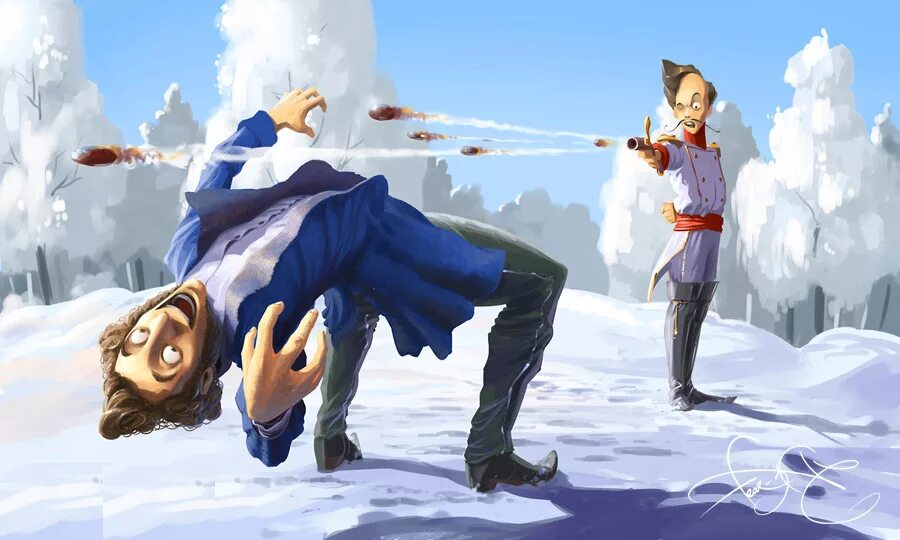 Пушкин и дантес дуэль арт. Вся суть арты. Иллюстрации с глубоким смыслом. Вся суть арты. Художественные иллюстрации.