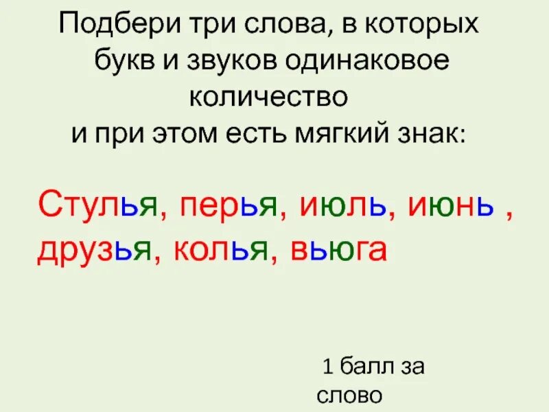 Озеро сколько звуков. Одинаковое количество букв и звуков. Одинаковые звуки и буквы. Звуков и букв одинаково. Слова в которых одинаковое количество букв и звуков.