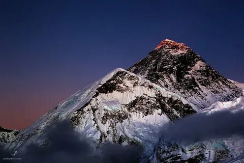 Вершина горы эверест фото