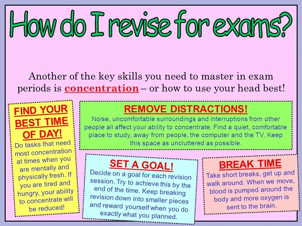 Revise for an Exam. Revision Exam. How to prepare for Exams. How to prepare to Exams?. Get ready for exam