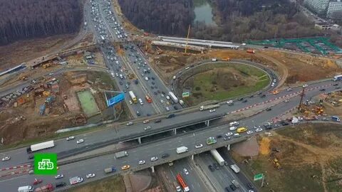Строительство развязок мкад