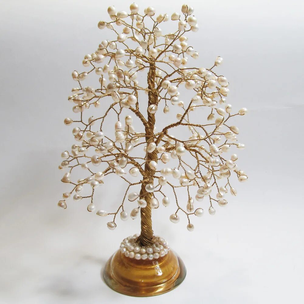 жемчужное дерево. жемчужное дерево. бисероплетение-жемчужное дерево. жемчужное дерево счастья. дерево из жемчужных бусин.