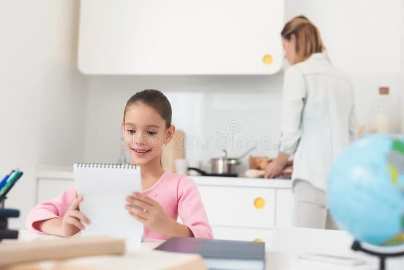 While mom